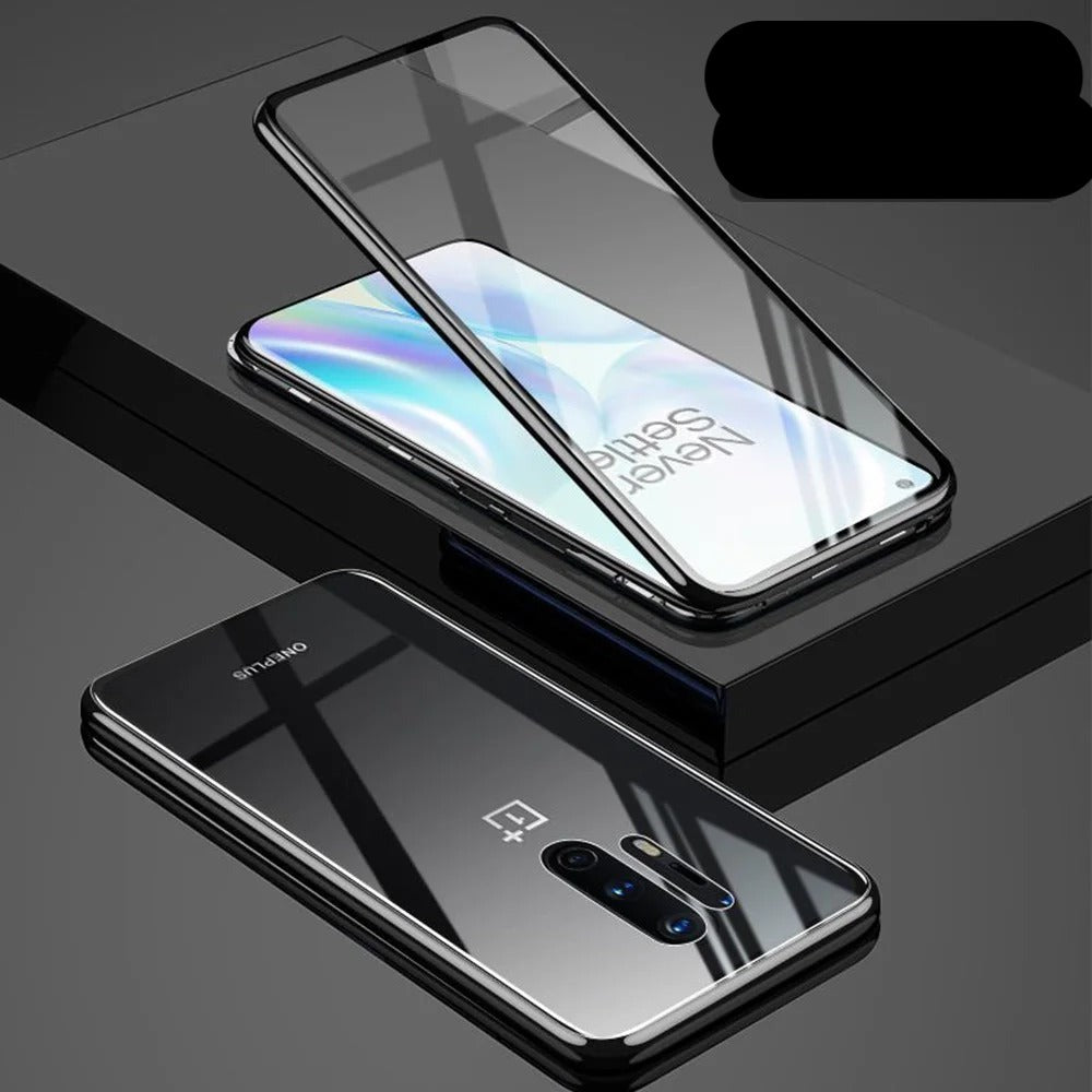 Coque Magnétique Antichoc en verre trempé 9H Pour OnePlus