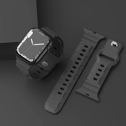 Bracelet en silicone Compatible avec Apple Watch