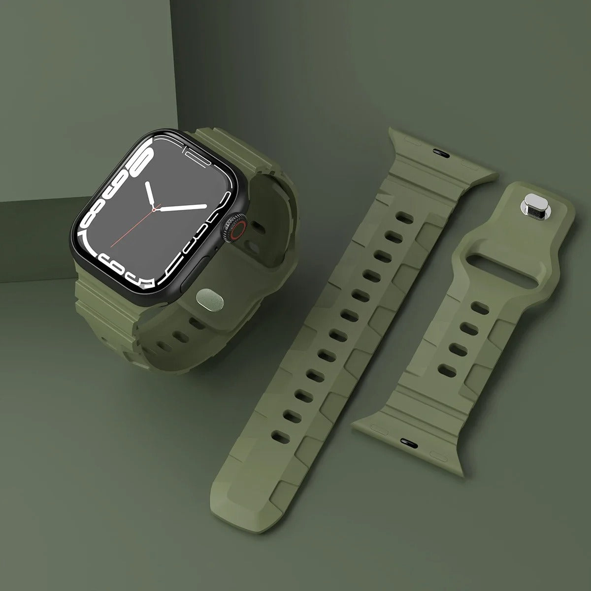 Bracelet en silicone Compatible avec Apple Watch