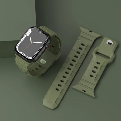 Bracelet en silicone Compatible avec Apple Watch