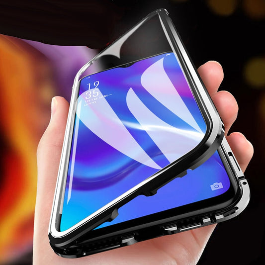 Coque Antichoc magnetique en verre trempé 9H très haute protection Pour Huawei Honor