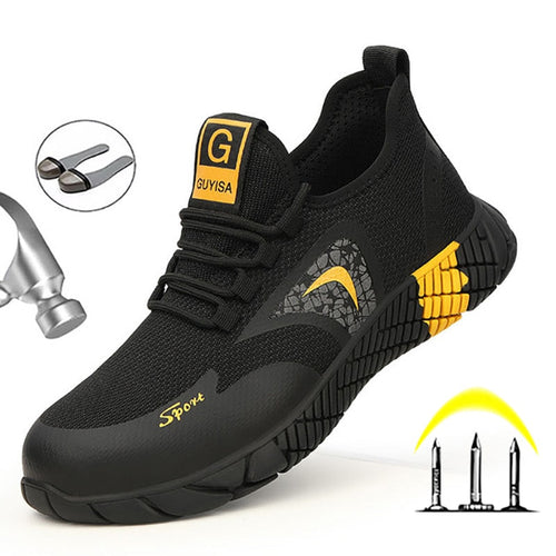 Zapato de seguridad unisex ligero e indestructible.