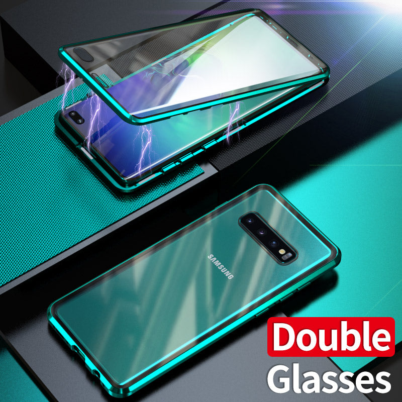 Coque Antichoc Mgnétique en verre trempé 9H très haute protection Pour Samsung