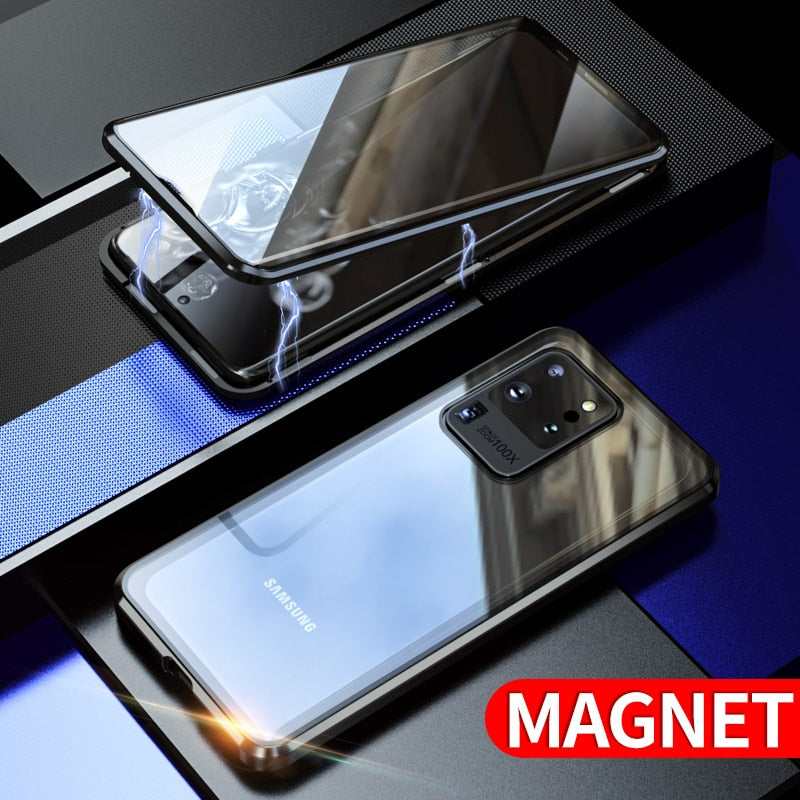 coque deux faces à adsorption magnétique Pour Samsung S20 S20+ et S20 Ultra