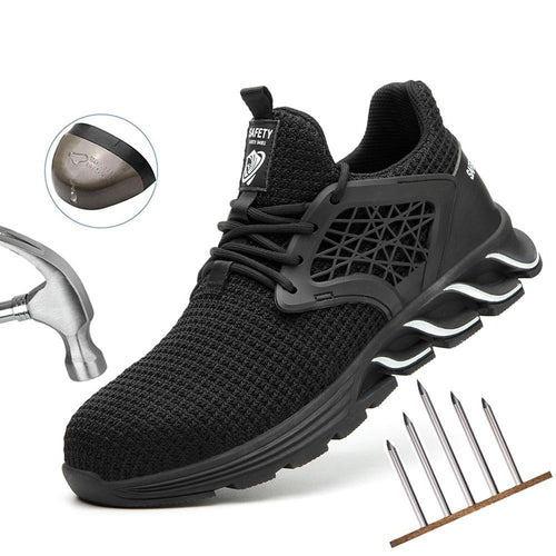 Zapato de seguridad unisex ligero e indestructible.