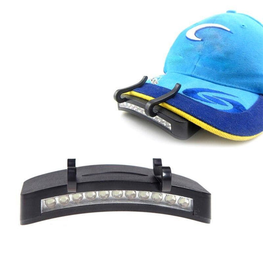 Lampe de lumière avec 11 LED ultra Violet Pour casquette De Pêche Outils 