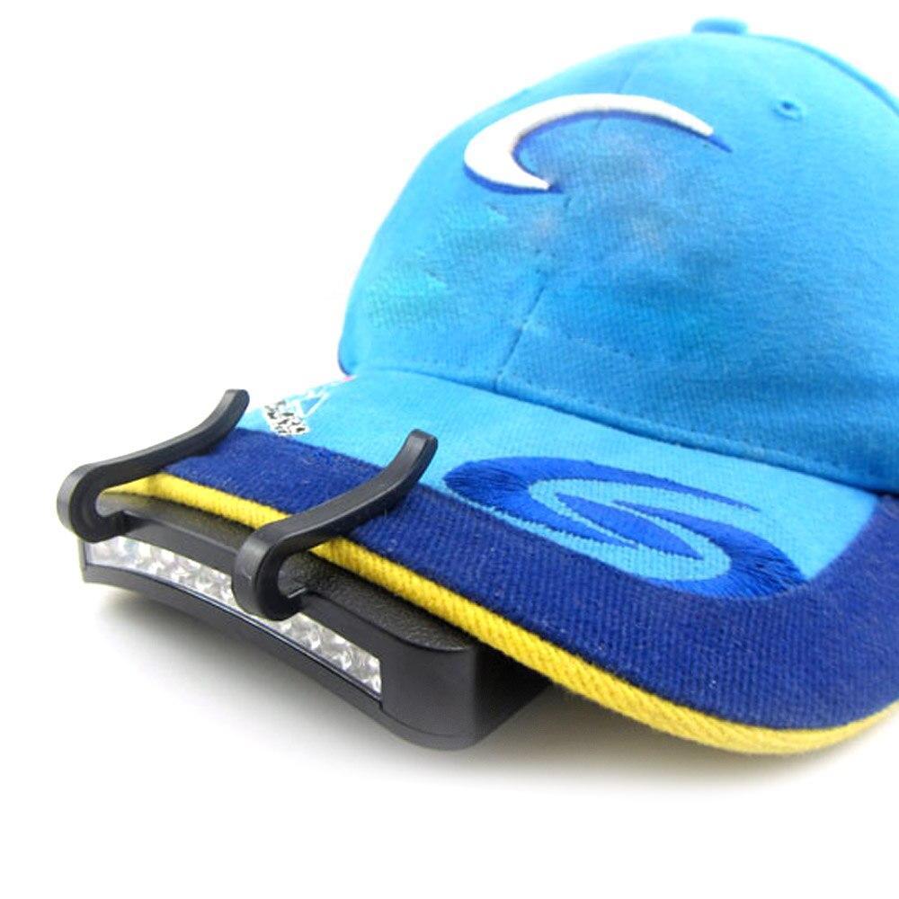 Lampe de lumière avec 11 LED ultra Violet Pour casquette De Pêche Outils 