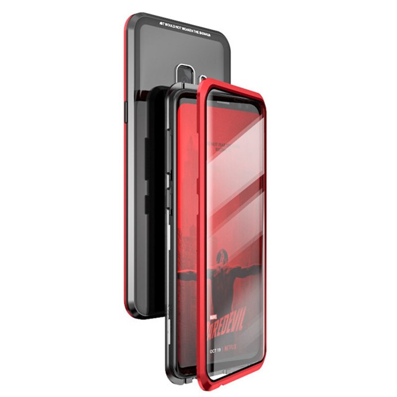 Coque Antichoc Mgnétique en verre trempé 9H très haute protection Pour Samsung