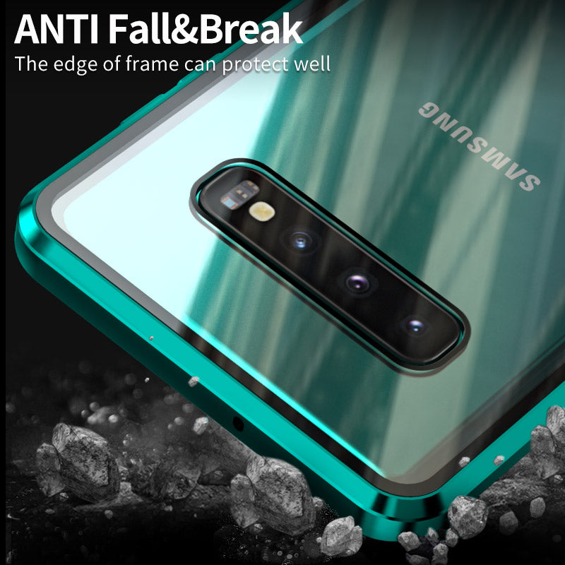 Coque Antichoc Mgnétique en verre trempé 9H très haute protection Pour Samsung