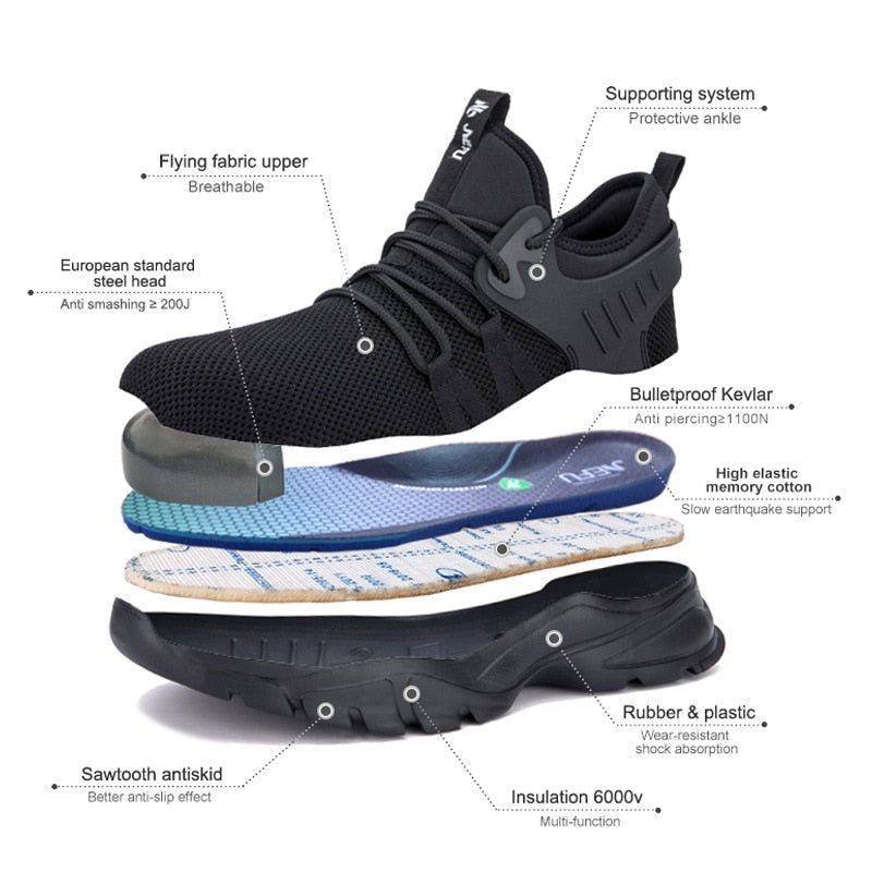 Chaussure Indestructible De sécurité Légère Unisexe