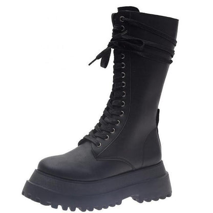 Bottes en Cuir mi-Mollet pour femmes