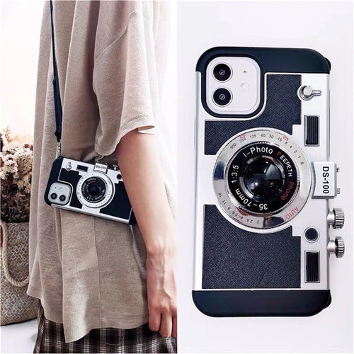 Coque haute protection pour iphone Ultra fine avec Motif Caméra