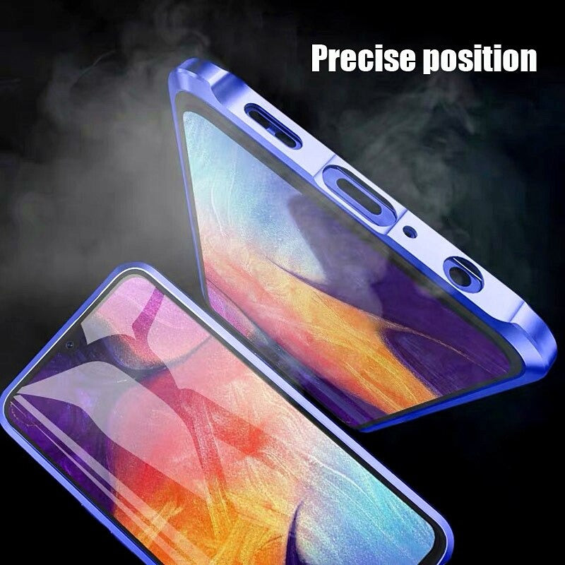 Coque deux faces à adsorption magnétique super résistante pour Samsung