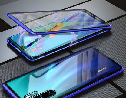 Coque Antichoc magnetique en verre trempé 9H très haute protection Pour Huawei