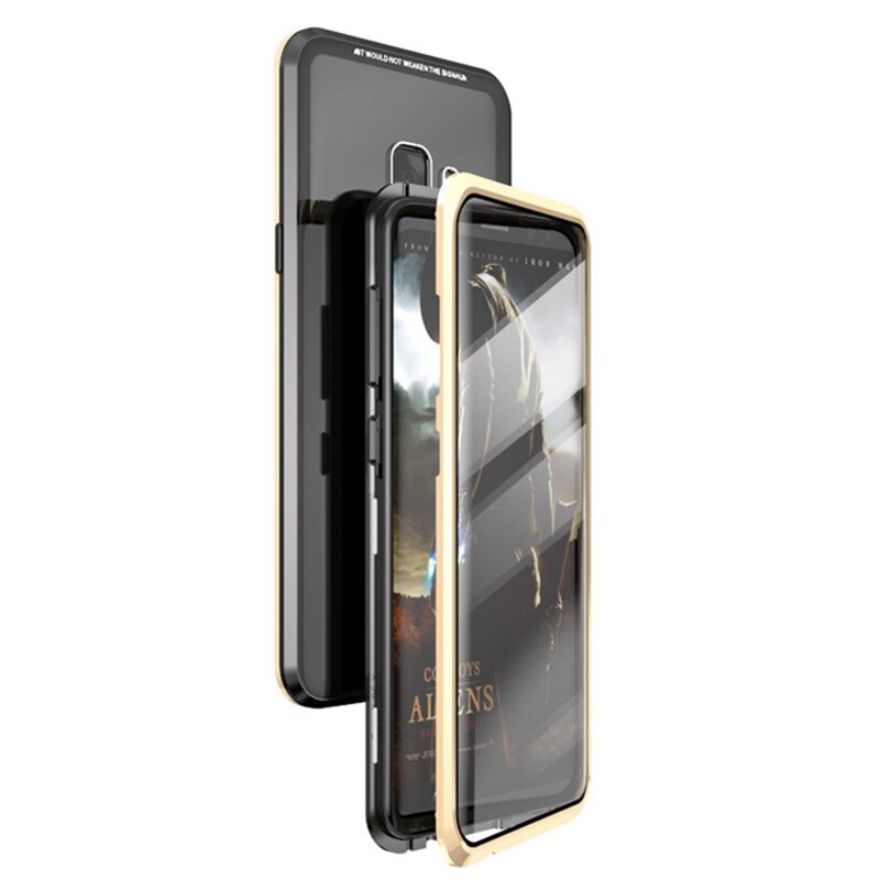 Coque Antichoc Mgnétique en verre trempé 9H très haute protection Pour Samsung