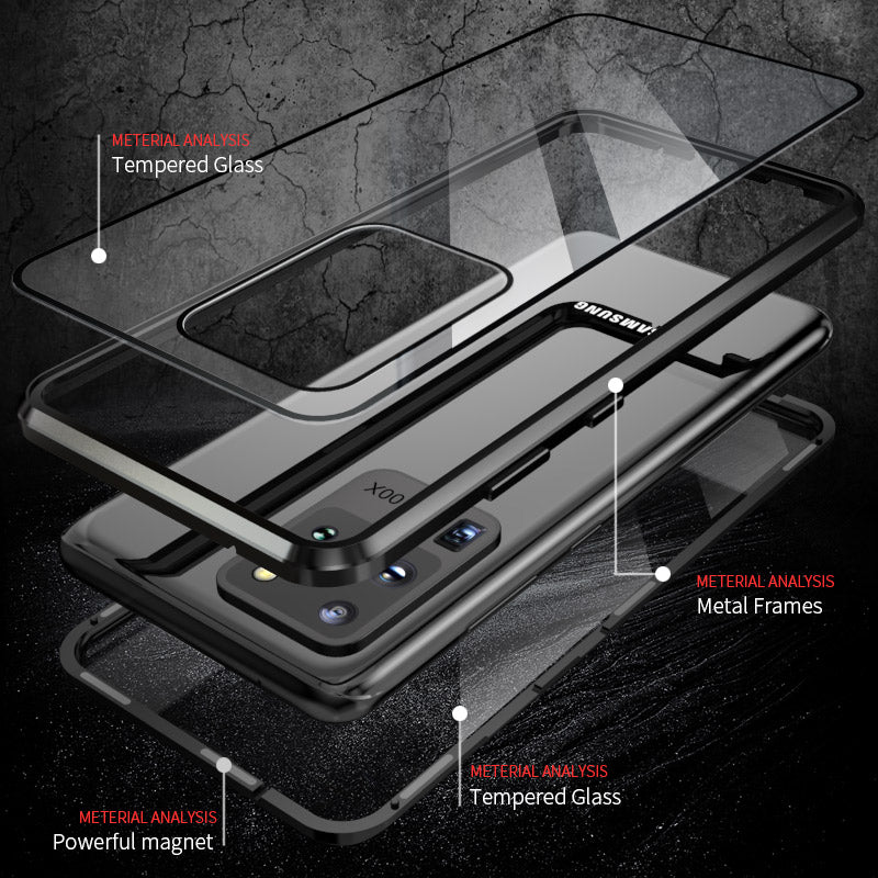 coque deux faces à adsorption magnétique Pour Samsung S20 S20+ et S20 Ultra