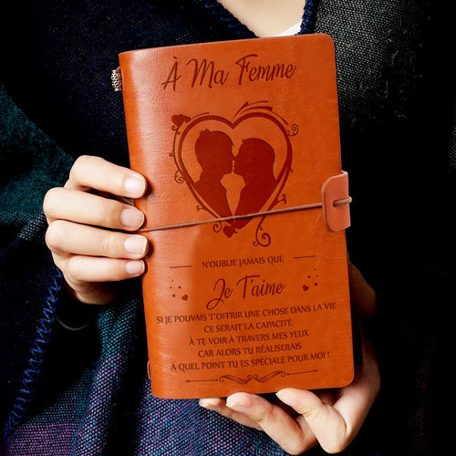 À ma femme - N’oublie jamais que je t'aime - Cadeau Personnalisé - Journal vintage 