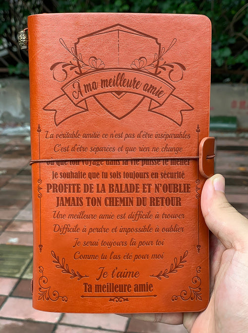 À ma meilleure amie - Profite de la balade -Cadeau Personnalisé - Journal vintage 