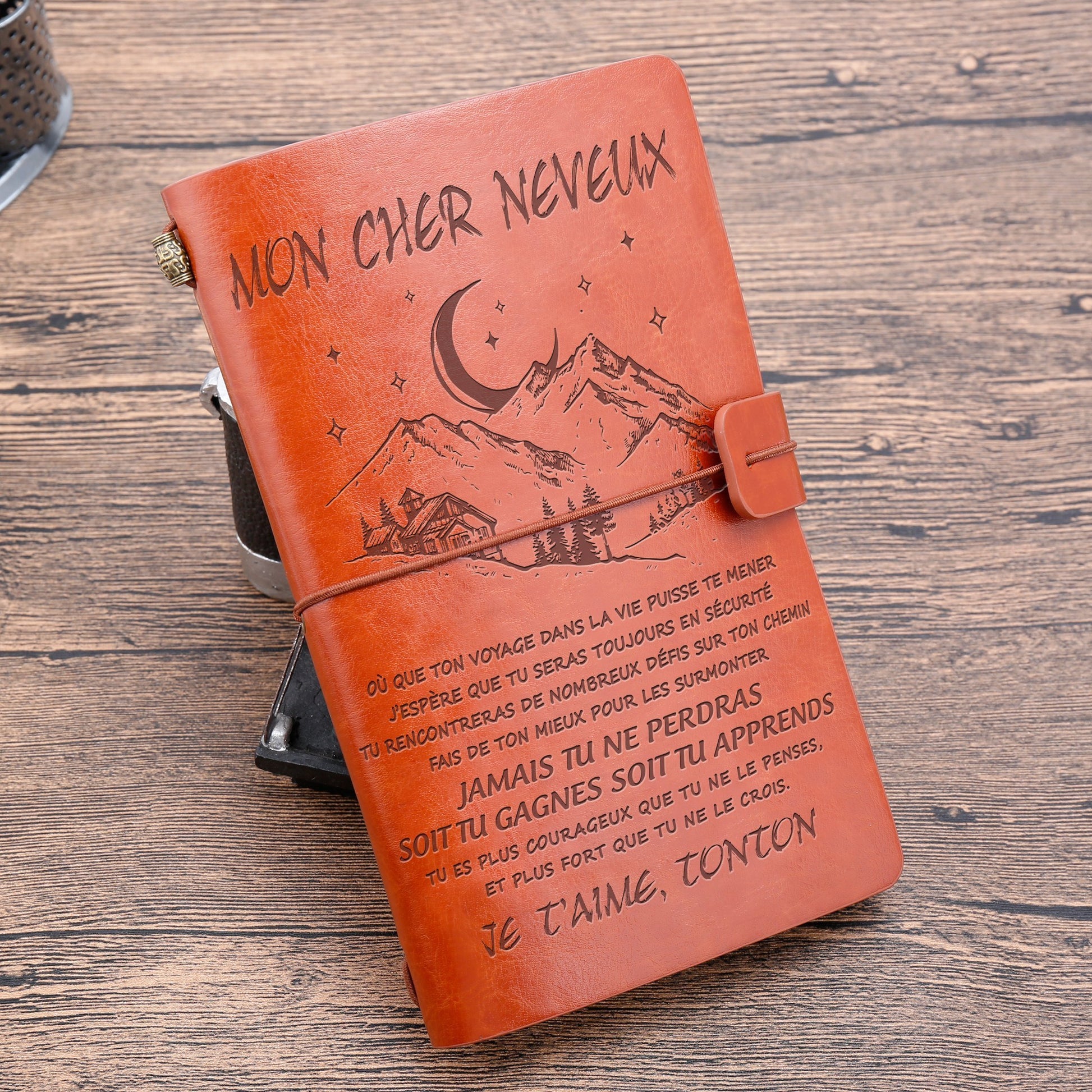 À Mon meveux - Oncle - Courageux - cadeau personalisé - Journal Vintage 