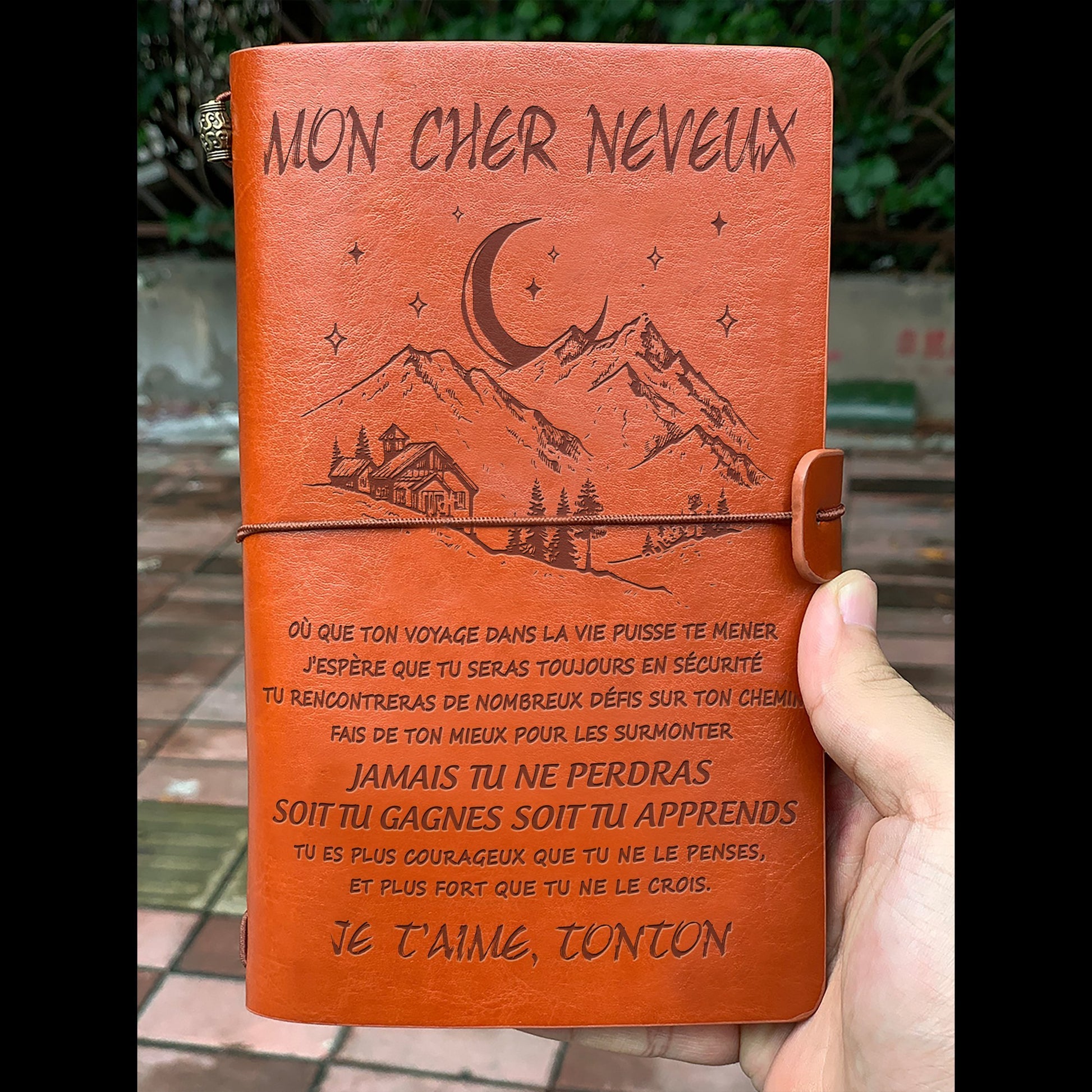 À Mon meveux - Oncle - Courageux - cadeau personalisé - Journal Vintage 