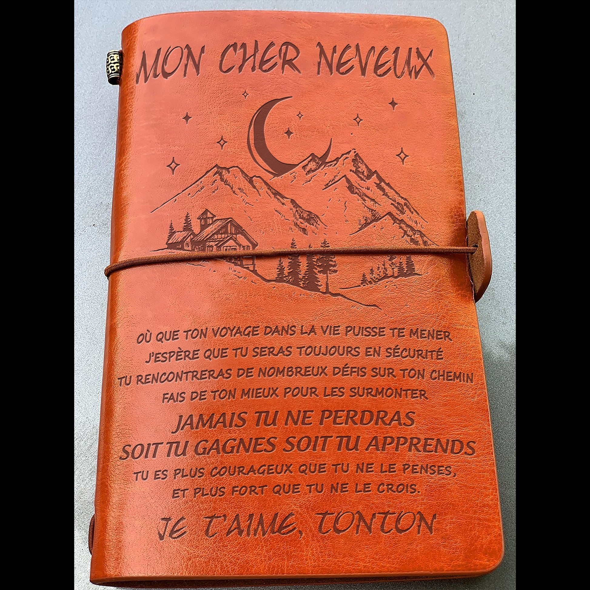 À Mon meveux - Oncle - Courageux - cadeau personalisé - Journal Vintage 