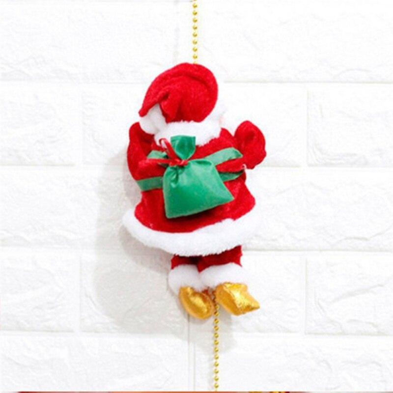 Fantastique Père Noël électrique grimpeur Pendentifs et ornements pendants 