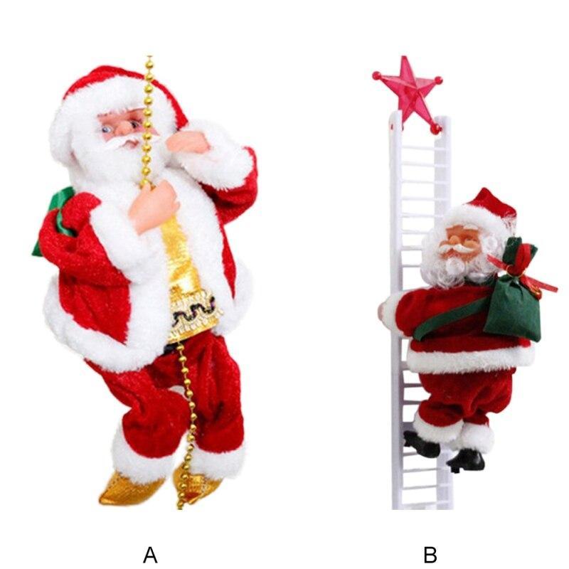 Fantastique Père Noël électrique grimpeur Pendentifs et ornements pendants 