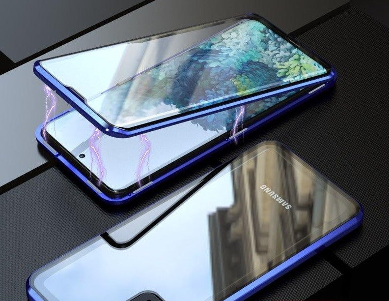 Coque Antichoc magnetic en verre trempé 9H très haute protection Pour Samsung S24 series