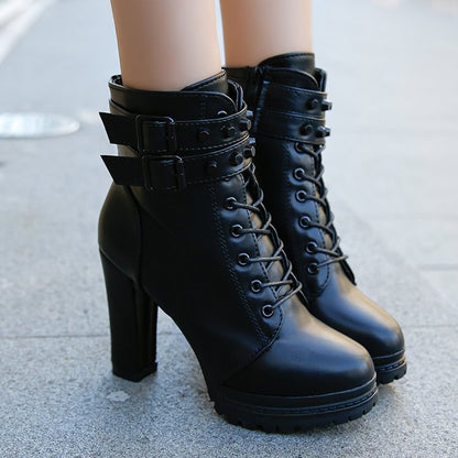 Bottines pour femmes à talon haut