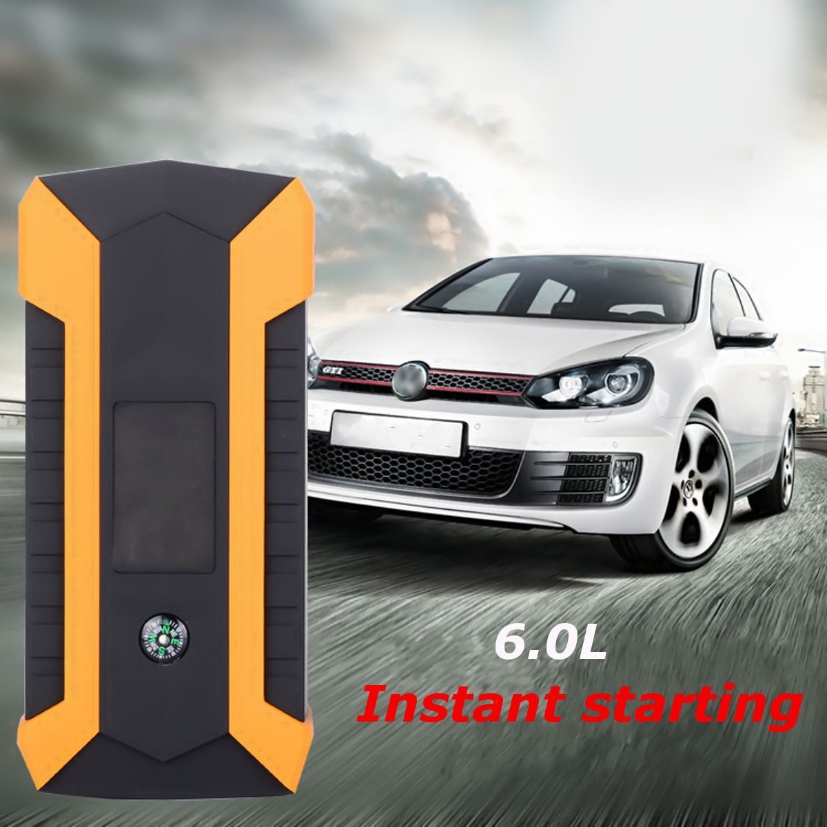 🔥🚗 Démarreur de voiture d'urgence - Chargeur de batterie 4 USB - EU Prise  - 89800mAh 🚗🔥 - Équipement auto