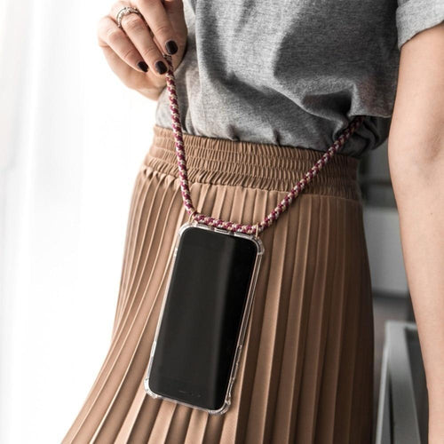 Coque transparente rigide antichoc avec bandoulière de haute qualité pour Samsung Samsung Cases 