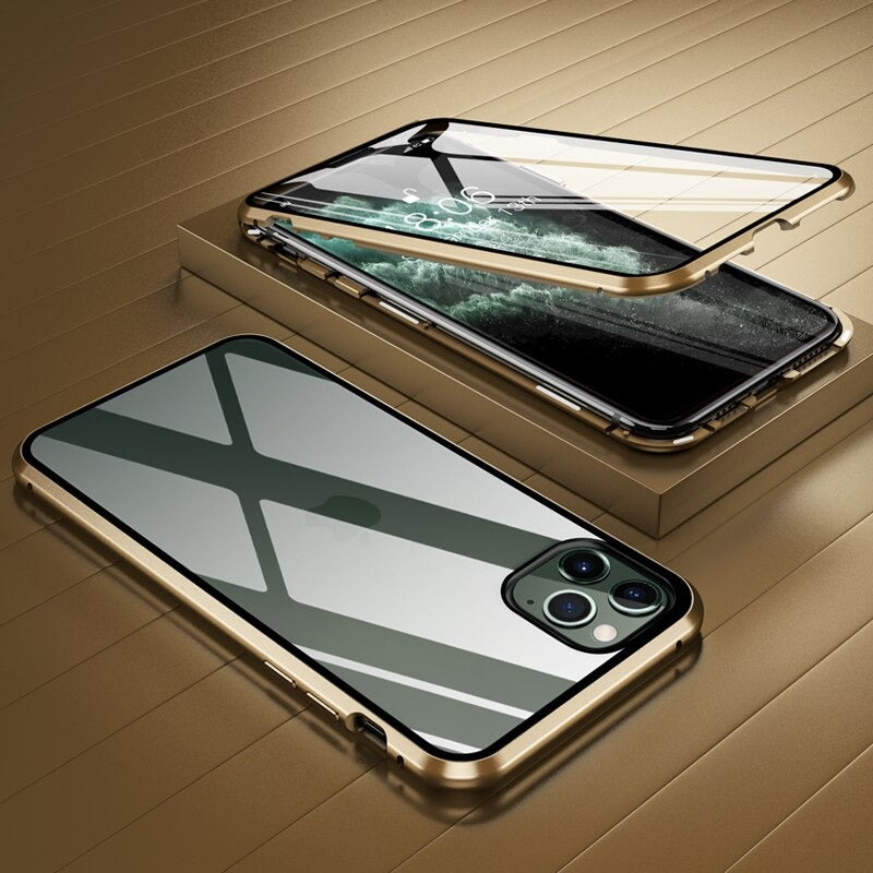 Nouvelle Coque à Adsorption Magnétique Super Résistante Pour iPhone