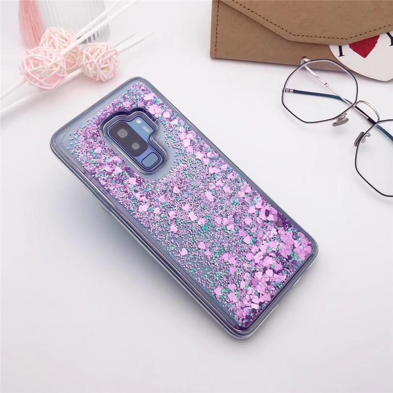 Coque du titre d'albume avec liquide paillettes pour Samsung Samsung Cases 