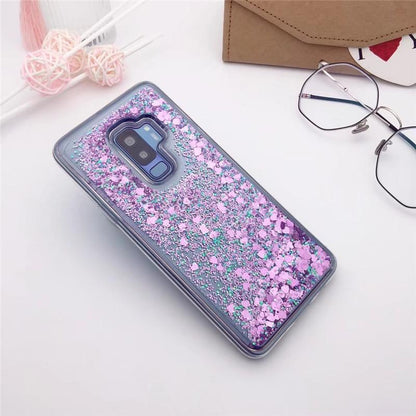 Coque du titre d'albume avec liquide paillettes pour Samsung Samsung Cases 