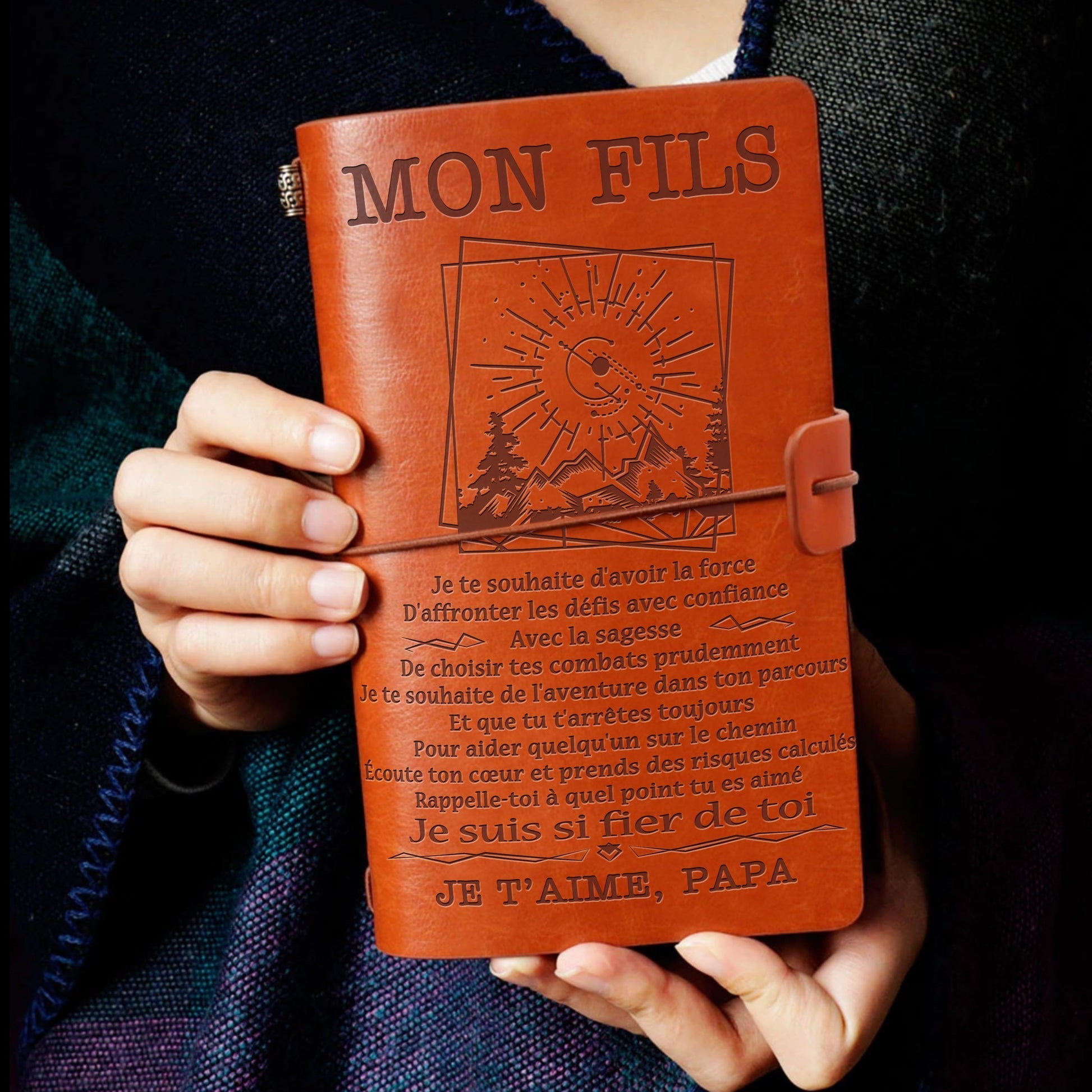 Journal Vintage- Cadeau Personnalisé- Signé Par Votre Nom 