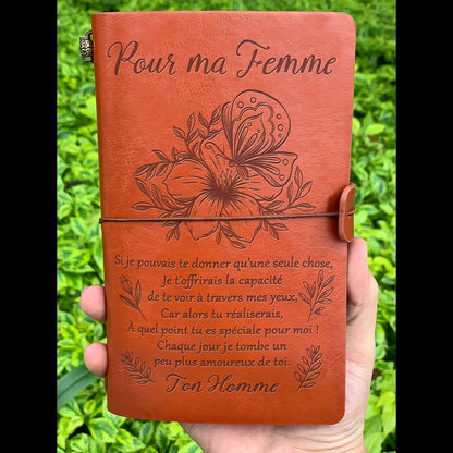 Pour ma femme- amoureux de toi - Cadeau Personnalisé - Journal vintage 