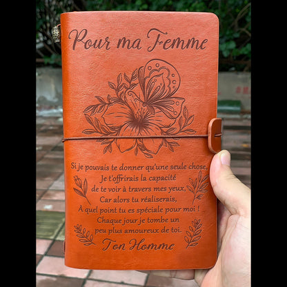 Pour ma femme- amoureux de toi - Cadeau Personnalisé - Journal vintage 
