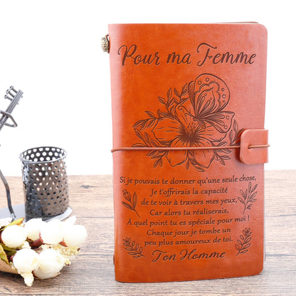 Pour ma femme- amoureux de toi - Cadeau Personnalisé - Journal vintage 