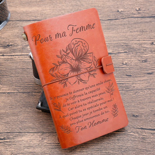 Pour ma femme- amoureux de toi - Cadeau Personnalisé - Journal vintage 