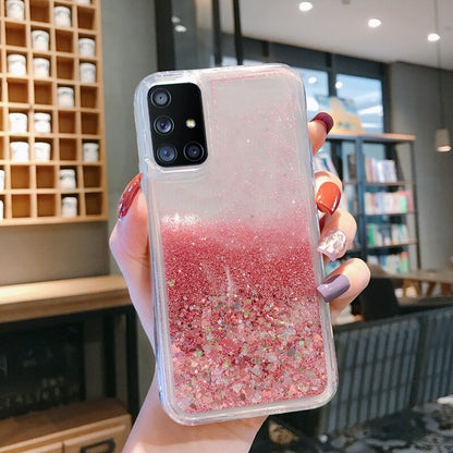 Coque du titre d'albume avec liquide paillettes pour Samsung