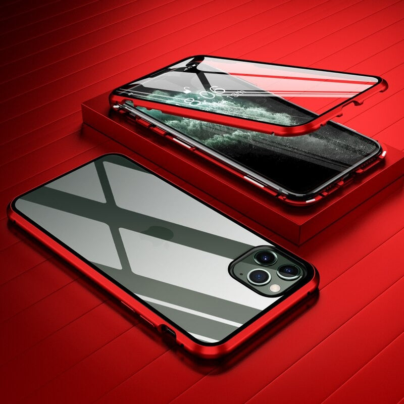 Nouvelle Coque à Adsorption Magnétique Super Résistante Pour iPhone