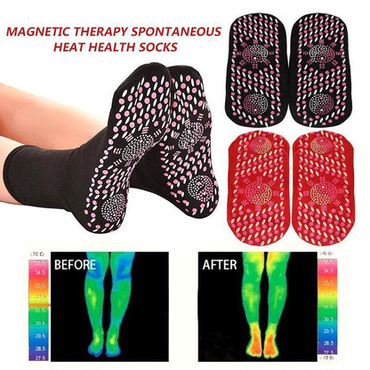 chaussettes chauffantes, thérapie magnétique pour soulagement des pieds