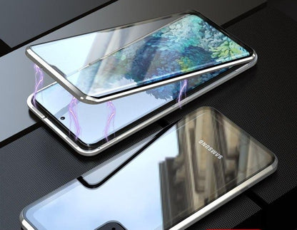 Coque Antichoc magnetic en verre trempé 9H très haute protection Pour Samsung S24 series