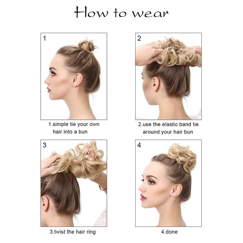 Chignon pour des Cheveux volumineux Chic et Facile À Porter Synthetic Chignon 