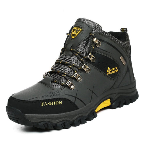 Botas de nieve de cuero impermeables