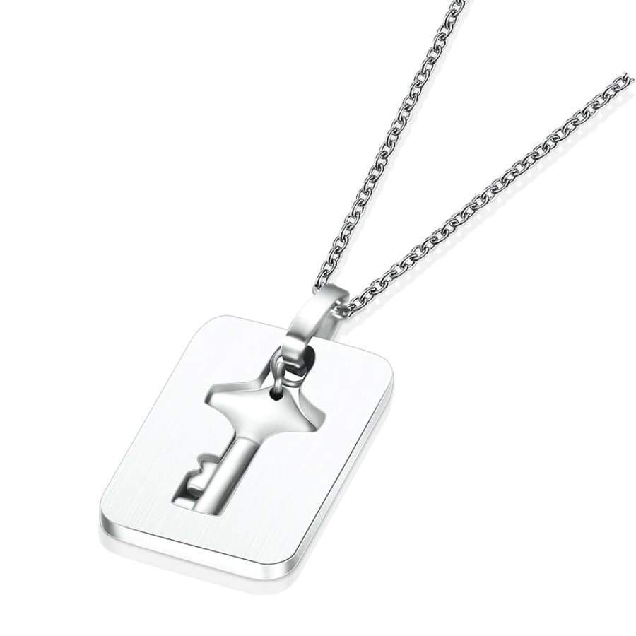 Bracelet cur & pendentif clé pour les couples - Jewelry Sets