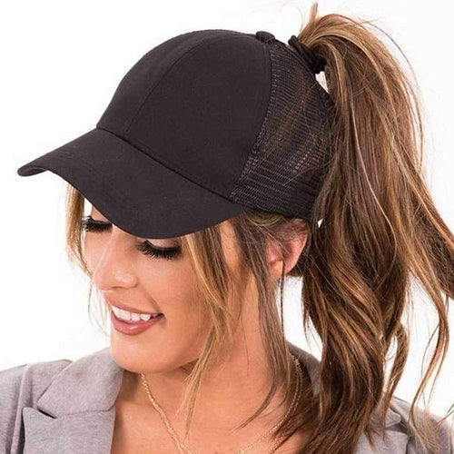 CASQUETTE AVEC OUVERTURE POUR QUEUE DE CHEVAL - Casquettes de Baseball