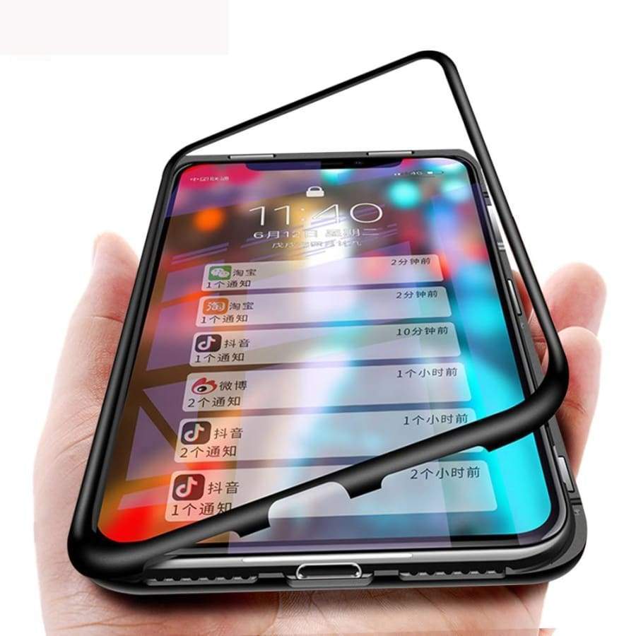 Coque à Adsorption Magnétique Super Résistante Pour iPhone XS XS Max & XR