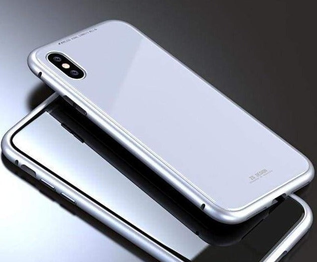 Coque à Adsorption Magnétique Super Résistante Pour iPhone XS XS Max & XR - iPhone XS Max / Argent Complet