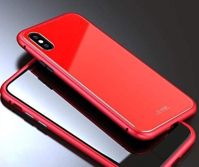 Coque à Adsorption Magnétique Super Résistante Pour iPhone XS XS Max & XR - iPhone XS Max / Rouge Complet